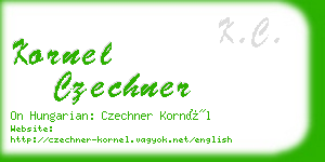kornel czechner business card